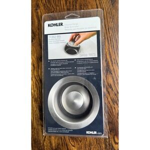 Kohler 11352-BS Disposal Flange w/ Stopper Brushed Stainless‎ New Sealed